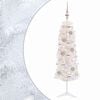 vidaXL Sapin de No&euml;l artificiel &eacute;troit avec boules 120 cm 150 LED