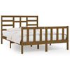 vidaXL Cadre de lit sans matelas marron miel 160x200cm bois pin massif