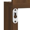 vidaXL Étagère d'angle murale Chêne brun 20x20x127,5cm Bois ingénierie