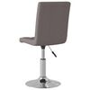 vidaXL Chaise pivotante de salle &agrave; manger Taupe Tissu