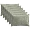 vidaXL Housse de coussin 6 pc HOUTEN Vert 50 x 80 cm Tissu Chenille