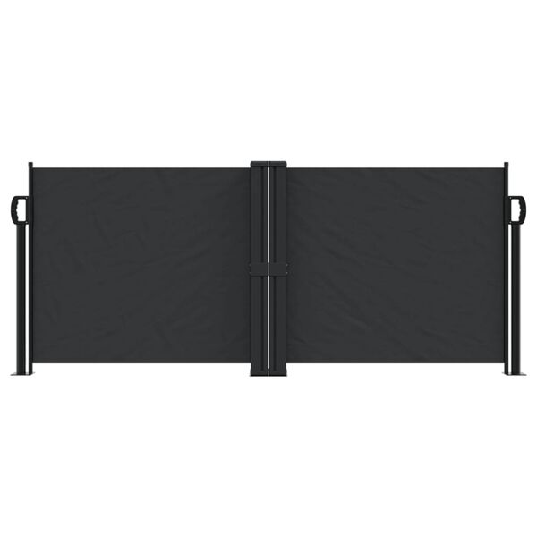 vidaXL Auvent lat&eacute;ral r&eacute;tractable noir 100x1000 cm