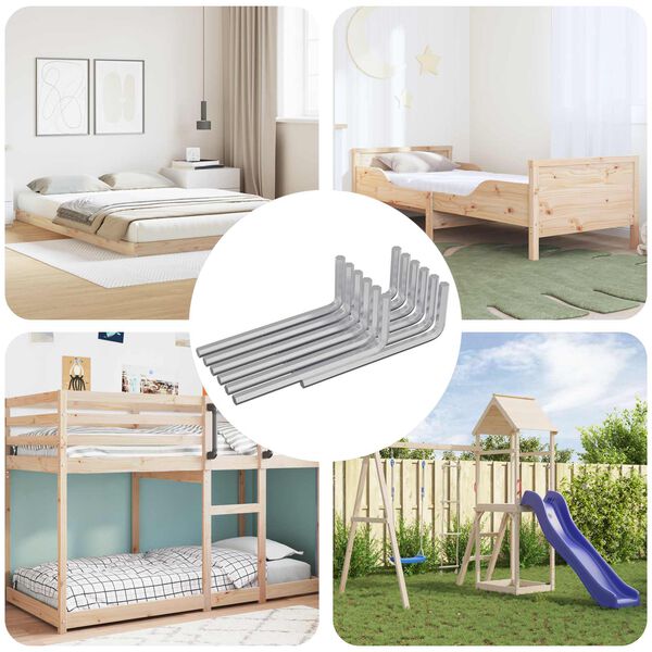 vidaXL Cl&eacute; hexagonale 2118 pcs Argent&eacute; 32 x 86 mm Acier