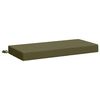 vidaXL Coussin de banc SOEST 100 % polyester Vert olive 80 x 40 x 8 cm