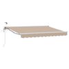 vidaXL Auvent r&eacute;tractable &eacute;lectrique Beige 3,5 x 2,5 m