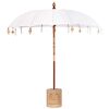 vidaXL Parasol balinais avec base 260 210-220 cm