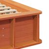 vidaXL Cadre de lit Cire marron 90 x 190 cm Bois de pin massif