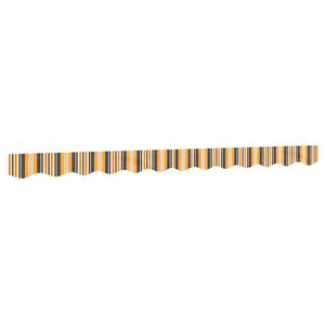 vidaXL Tissu de remplacement de cantonni&egrave;re d&rsquo;auvent rayure jaune gris