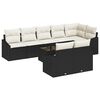 vidaXL Ensemble de Canap&eacute;s avec coussin 9 pcs Noir polyrotin