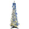 vidaXL Sapin de No&euml;l artificiel avec 50 LED Blanc 120 cm PVC