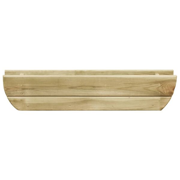 vidaXL Lit sur&eacute;lev&eacute; de jardin 80x16x16 cm Bois de pin impr&eacute;gn&eacute;
