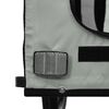 vidaXL Remorque de vélo pour animaux de compagnie noir et gris