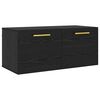 vidaXL Meuble mural 80 x 36.5 x 35 cm Bois d'ing&eacute;nierie Ch&ecirc;ne noir