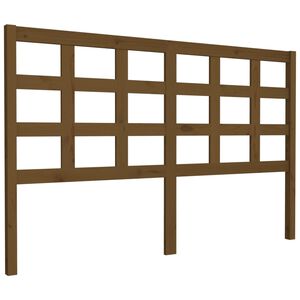 vidaXL T&ecirc;te de lit Marron miel 156x4x100 cm Bois massif de pin