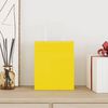 vidaXL Sacs en papier 50 pcs avec poign&eacute;es jaune 18x8x22 cm