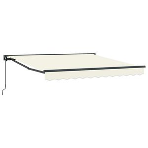 vidaXL Auvent R&eacute;tractable Cr&egrave;me 300 x 250 cm Aluminium et Tissu