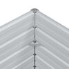 vidaXL Lit sur&eacute;lev&eacute; de jardin 320x40x77 cm Acier galvanis&eacute; Argent&eacute;