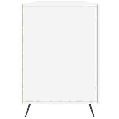 vidaXL Bureau blanc 140x50x75 cm bois d'ingénierie