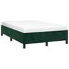 vidaXL Cadre de lit sans matelas vert fonc&eacute; 120x200 cm velours