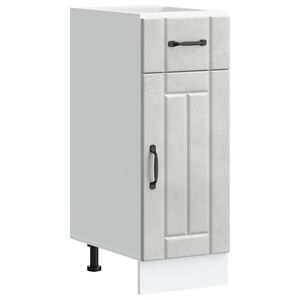 vidaXL Armoire de cuisine Lucca gris b&eacute;ton bois ing&eacute;nierie