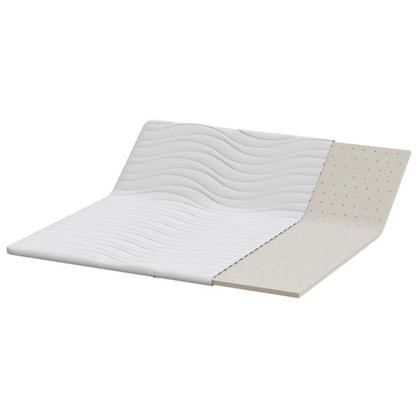 vidaXL Surmatelas Blanc 180 x 200 cm Tissu en Tricot