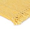 vidaXL Couverture en coton 125 x 150 cm Jaune moutarde