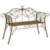 vidaXL Banc de jardin 2-Nombre de places 130 x 47 x 90 cm Acier