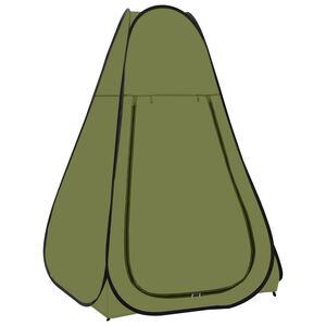 vidaXL Tente de douche escamotable Vert