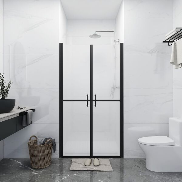 vidaXL Porte de douche ESG d&eacute;poli (98-101)x190 cm
