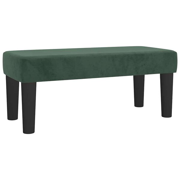 vidaXL | banc | Vert fonc&eacute; 70 x 30 x 30 cm Velours