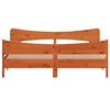 vidaXL Cadre de lit sans matelas cire marron 180x200cm bois pin massif