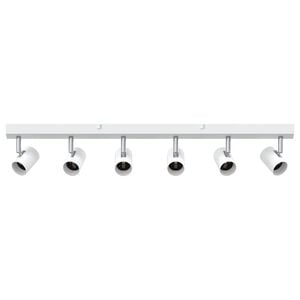 vidaXL Spot de plafond Blanc 73 x 6,5 x 11,5 cm m&eacute;tal