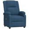 vidaXL Fauteuil &eacute;lectrique de massage Bleu Tissu