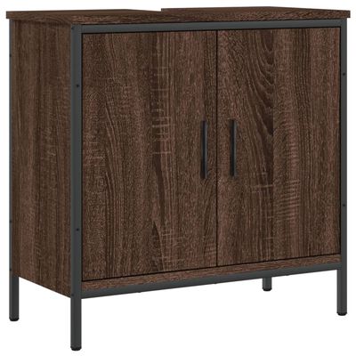 vidaXL Armoire lavabo de salle de bain chêne marron 60x30x60 cm