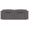 vidaXL Coussin de t&ecirc;te de lit Viana gris 120 cm similicuir