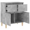 vidaXL Buffet Gris b&eacute;ton 60x35x70 cm Bois d'ing&eacute;nierie