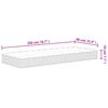 vidaXL Matelas à ressorts bonnell moyen 90x200 cm
