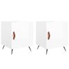 vidaXL Tables de chevet 2 pcs blanc brillant 40x40x50 cm