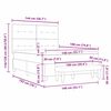 vidaXL Lit &agrave; ressorts avec matelas Bleu fonc&eacute; 140 x 190 cm Velours