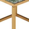 vidaXL Table basse Vert 40x40x35 cm Pierre v&eacute;ritable et texture marbre