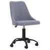 vidaXL Chaise pivotante de bureau Gris clair Tissu