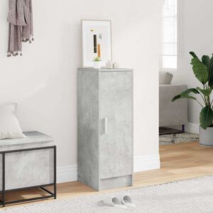vidaXL Armoire &agrave; chaussures Gris b&eacute;ton 32x35x92 cm Bois d&rsquo;ing&eacute;nierie