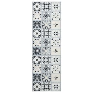 vidaXL Coureur de Tapis ORIZ 1150 gsm Gris et Noir
