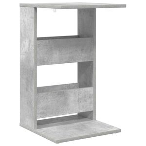 vidaXL Table d'appoint Gris b&eacute;ton 40 x 35 x 60,5 cm Bois d'ing&eacute;nierie