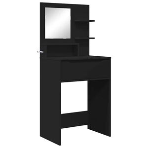 vidaXL Tables de maquillage pour chambre Noir 80 x 39,6 x 135 cm