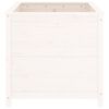 vidaXL Jardini&egrave;re blanc 82,5x82,5x78 cm bois massif de pin