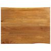 vidaXL Dessus de table 90x80x2,5 cm bord vivant bois massif manguier