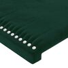 vidaXL Tête de lit Vert foncé 100x5x78/88 cm Velours