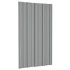 vidaXL Panneau de toiture 12 pcs Gris 80 x 45 cm Acier galvanis&eacute;