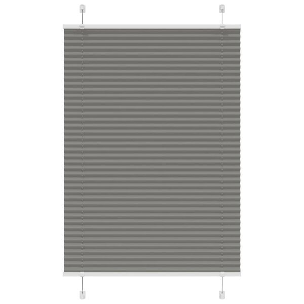 vidaXL Store pliss&eacute; anthracite 100x150 cm largeur du tissu 99,4 cm